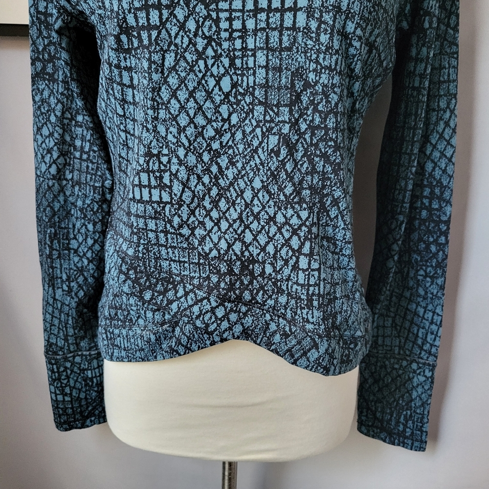 Lululemon Close to Crossing Long Sleeve Jacquard Tectonic Shipmate Black M - Picture 5 of 13
